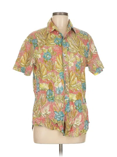 Pre-owned Assorted Brands Short Sleeve Blouse In Yellow