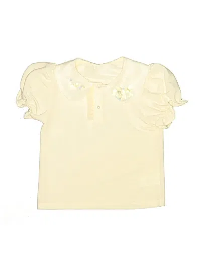 Pre-owned Assorted Brands Kids' Short Sleeve Blouse In Yellow