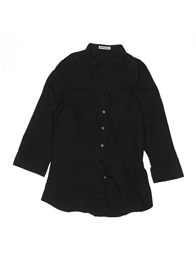 Pre-owned Assorted Brands Kids' Short Sleeve Button Down Shirt In Black