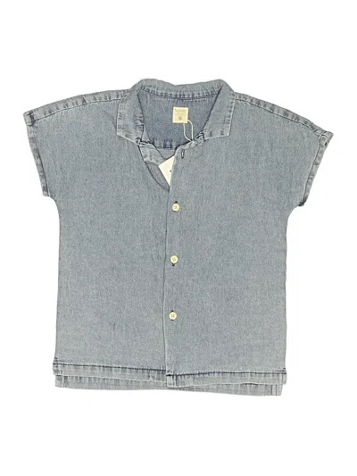 Assorted Brands Kids' Short Sleeve Button Down Shirt In Blue