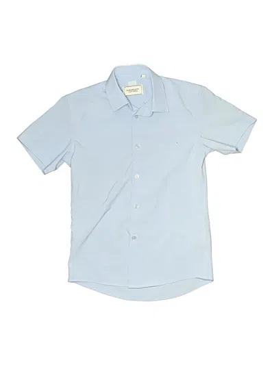 Pre-owned Assorted Brands Kids' Short Sleeve Button Down Shirt In Blue
