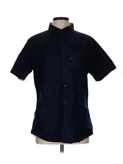 Pre-owned Assorted Brands Short Sleeve Button Down Shirt In Blue
