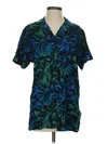 Assorted Brands Short Sleeve Button Down Shirt In Blue