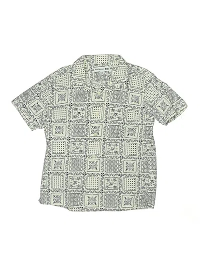Pre-owned Assorted Brands Kids' Short Sleeve Button Down Shirt In Gray