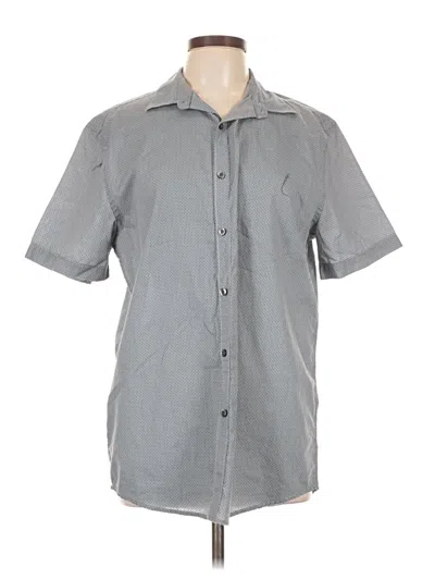 Pre-owned Assorted Brands Short Sleeve Button Down Shirt In Gray