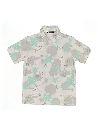 Pre-owned Assorted Brands Kids' Short Sleeve Button Down Shirt In Gray