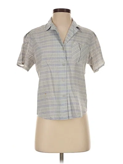 Pre-owned Assorted Brands Short Sleeve Button Down Shirt In Gray