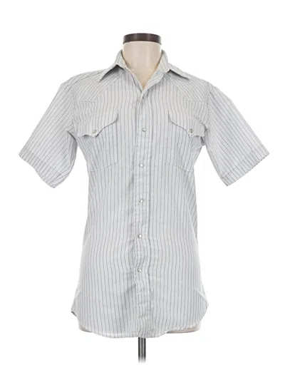 Pre-owned Assorted Brands Short Sleeve Button Down Shirt In Gray