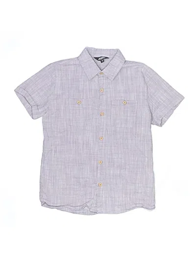 Pre-owned Assorted Brands Kids' Short Sleeve Button Down Shirt In Gray