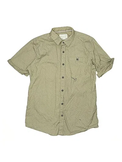 Pre-owned Assorted Brands Kids' Short Sleeve Button Down Shirt In Green