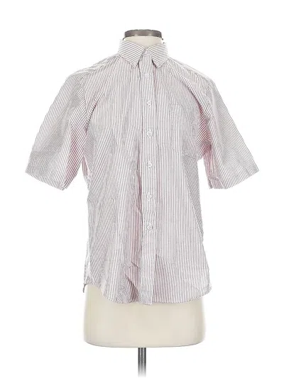 Pre-owned Assorted Brands Short Sleeve Button Down Shirt In Pink