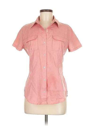 Pre-owned Assorted Brands Short Sleeve Button Down Shirt In Pink