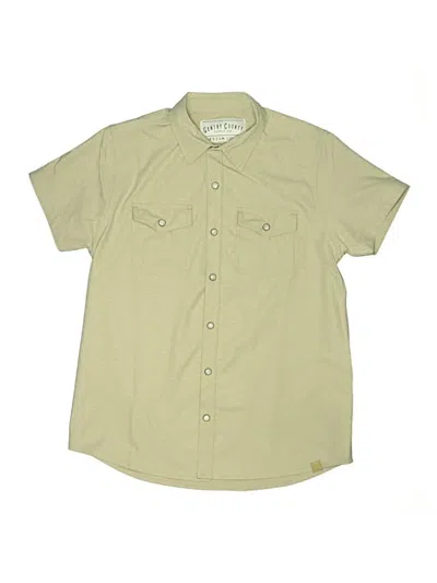 Pre-owned Assorted Brands Kids' Short Sleeve Button Down Shirt In Tan