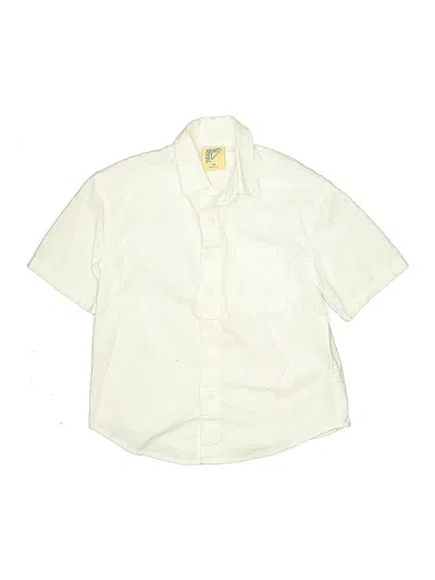 Pre-owned Assorted Brands Kids' Short Sleeve Button Down Shirt In White