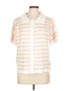 Assorted Brands Short Sleeve Button Down Shirt In Neutral