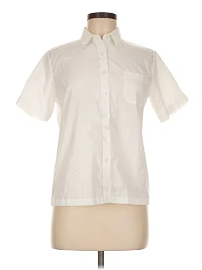 Pre-owned Assorted Brands Short Sleeve Button Down Shirt In White