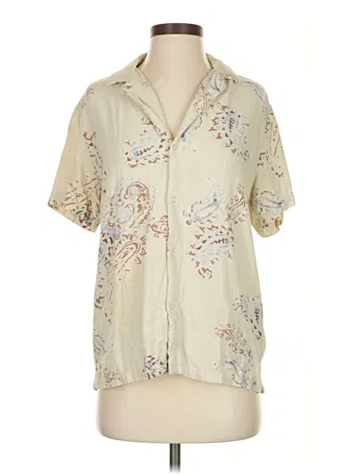 Pre-owned Assorted Brands Short Sleeve Button Down Shirt In White