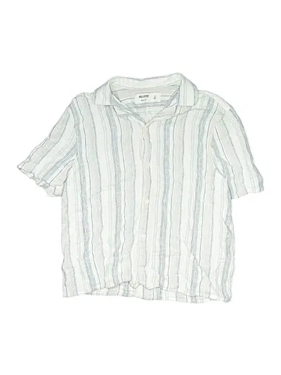 Pre-owned Assorted Brands Kids' Short Sleeve Button Down Shirt In White