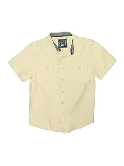 Pre-owned Assorted Brands Kids' Short Sleeve Button Down Shirt In Yellow