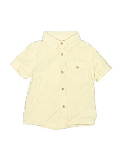 Pre-owned Assorted Brands Kids' Short Sleeve Button Down Shirt In Yellow