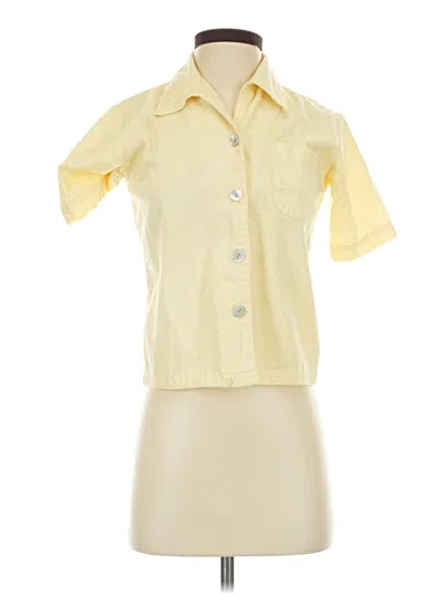 Pre-owned Assorted Brands Short Sleeve Button Down Shirt In Yellow