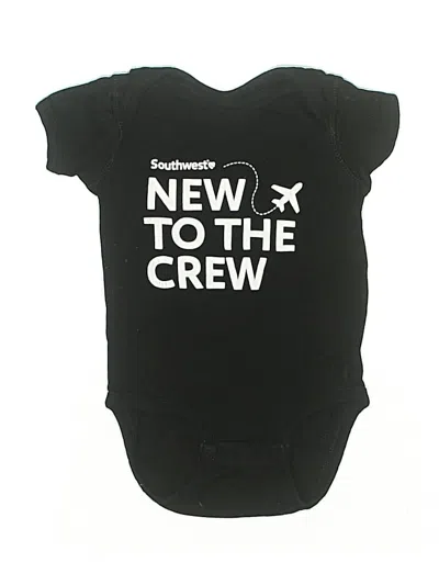 Pre-owned Assorted Brands Babies' Short Sleeve Onesie In Black