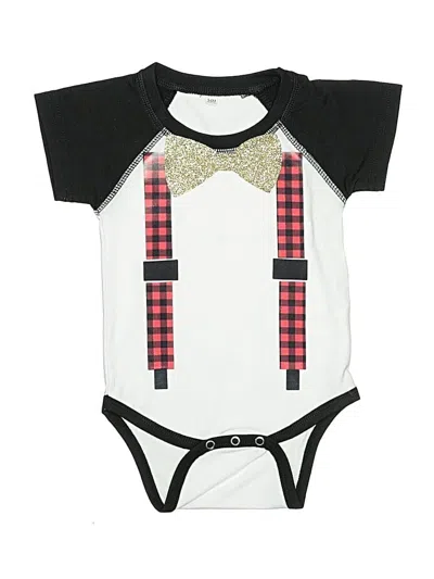 Pre-owned Assorted Brands Babies' Short Sleeve Onesie In Black