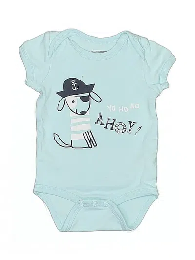 Pre-owned Assorted Brands Kids' Short Sleeve Onesie In Blue