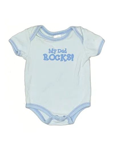 Pre-owned Assorted Brands Babies' Short Sleeve Onesie In Blue