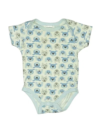 Pre-owned Assorted Brands Babies' Short Sleeve Onesie In Blue