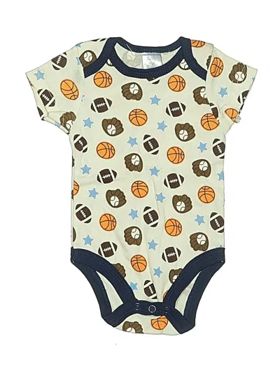 Pre-owned Assorted Brands Babies' Short Sleeve Onesie In Blue
