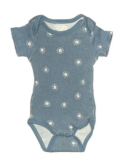 Pre-owned Assorted Brands Babies' Short Sleeve Onesie In Blue