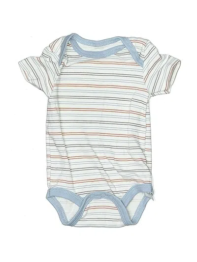 Pre-owned Assorted Brands Babies' Short Sleeve Onesie In Blue