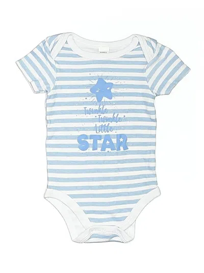 Pre-owned Assorted Brands Kids' Short Sleeve Onesie In Blue