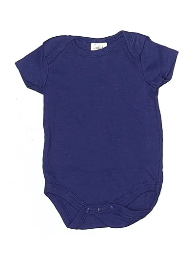 Pre-owned Assorted Brands Babies' Short Sleeve Onesie In Blue