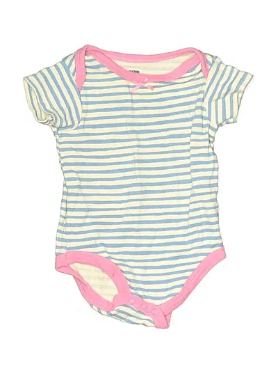 Pre-owned Assorted Brands Babies' Short Sleeve Onesie In Blue