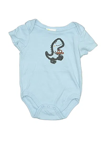 Pre-owned Assorted Brands Babies' Short Sleeve Onesie In Blue