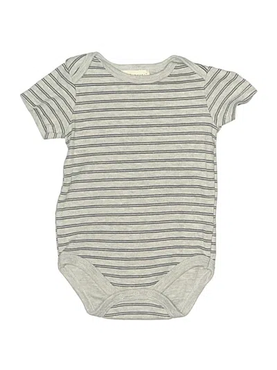 Pre-owned Assorted Brands Babies' Short Sleeve Onesie In Gray