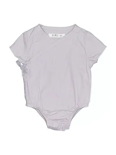 Pre-owned Assorted Brands Babies' Short Sleeve Onesie In Gray