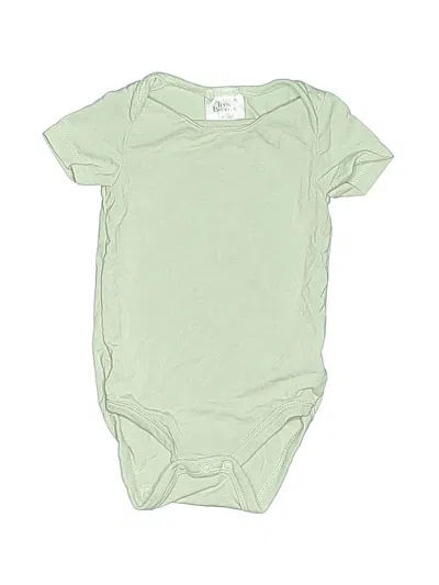 Pre-owned Assorted Brands Babies' Short Sleeve Onesie In Green