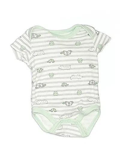 Pre-owned Assorted Brands Babies' Short Sleeve Onesie In Green