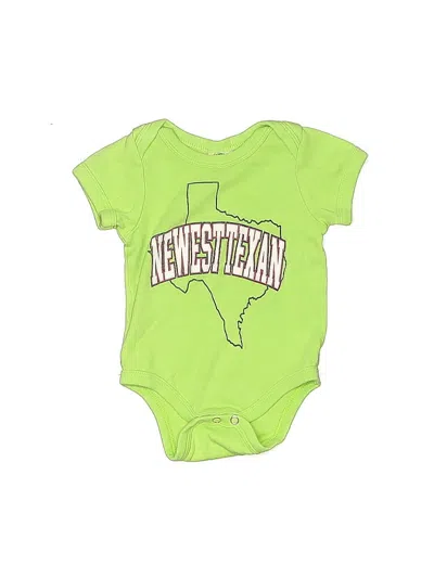 Pre-owned Assorted Brands Babies' Short Sleeve Onesie In Green