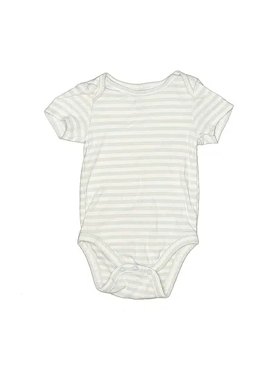 Pre-owned Assorted Brands Babies' Short Sleeve Onesie In Ivory