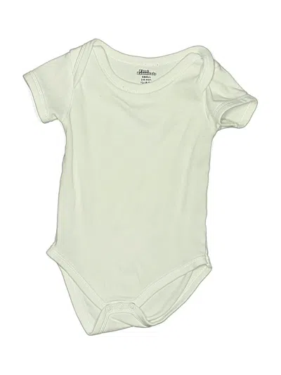Pre-owned Assorted Brands Babies' Short Sleeve Onesie In Ivory