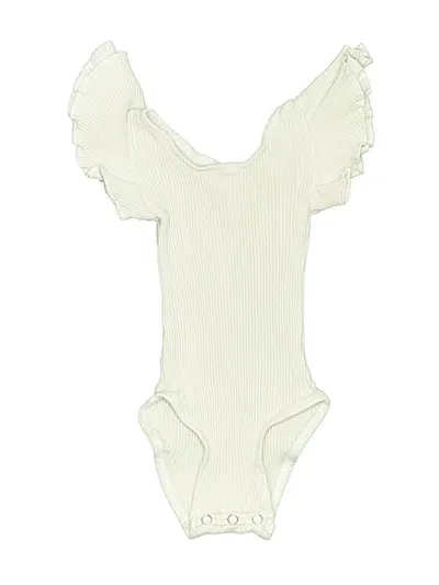 Pre-owned Assorted Brands Kids' Short Sleeve Onesie In Ivory