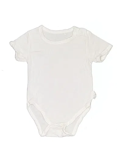 Pre-owned Assorted Brands Babies' Short Sleeve Onesie In Ivory