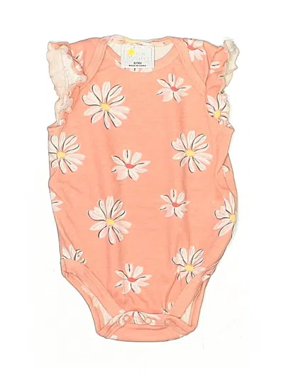 Pre-owned Assorted Brands Babies' Short Sleeve Onesie In Orange