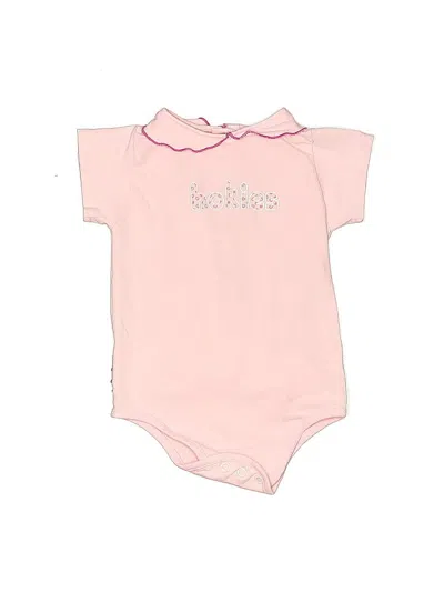 Pre-owned Assorted Brands Babies' Short Sleeve Onesie In Pink
