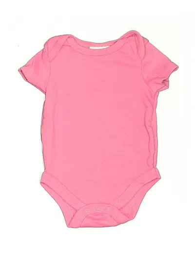 Pre-owned Assorted Brands Babies' Short Sleeve Onesie In Pink