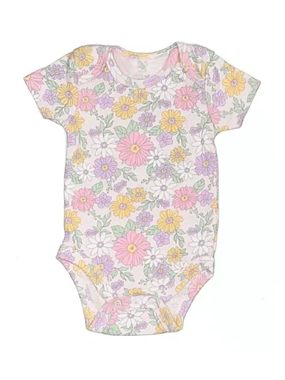 Pre-owned Assorted Brands Babies' Short Sleeve Onesie In Pink